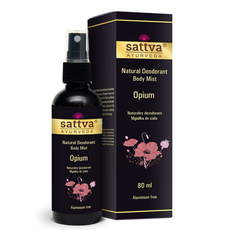 Sattva - Natural Deodorant Body Mist naturalny dezodorant w formie mgiełki do ciała Opium 80ml