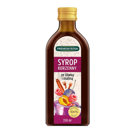 Premium Rosa Syrop korzenny śliwkowo-malinowy 250 ml