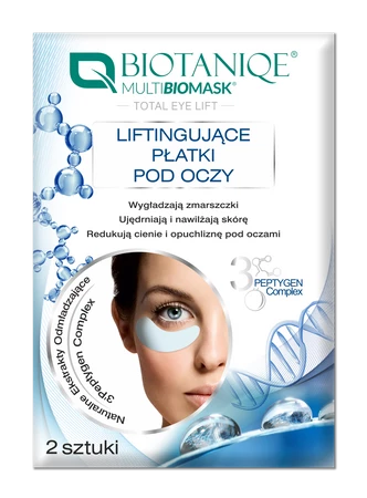 Biotaniqe - Multi BioMask, Total Eye Lift,  Liftingujące płatki pod oczy, 2 szt