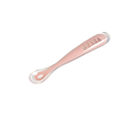 Beaba Łyżeczka silikonowa 4m+ old pink
