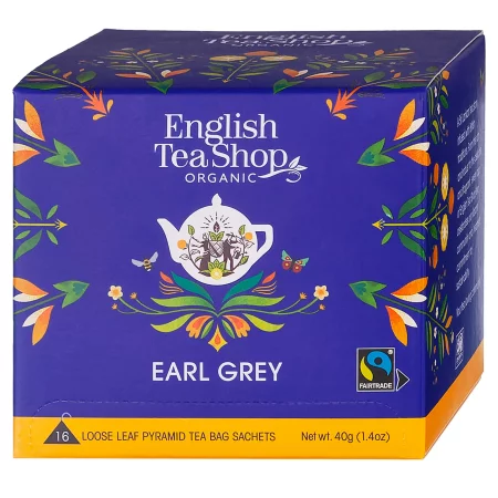 English Tea Shop Zestaw Herbat Premium Earl Grey 16 piramidek