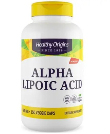 HEALTHY ORIGINS Alpha Lipoic Acid Kwas alfa liponowy 600 mg - 150 kaps.