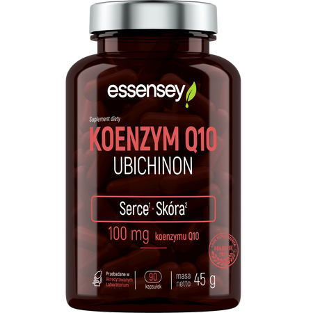 Essensey Koenzym Q10 Ubichinon wspiera układ nerwowy 90 kaps.