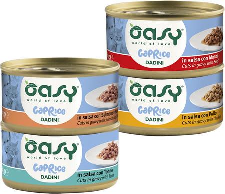 OASY Cat Caprice Cuts in Gravy Kurczak w sosie dla kota 85g