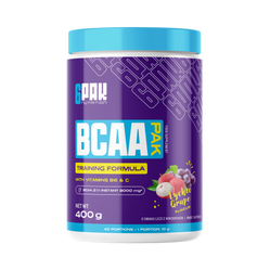 6PAK BCAA PAK Aminokwasy 400 g smak liczi - winogrono