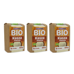 Zestaw: 3x KASZA MANNA BIO 400 g - NATURAVENA