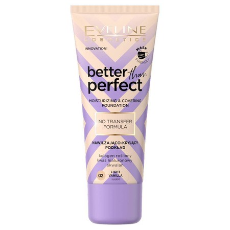 Eveline Better Than Perfect Podkład nawilżająco-kryjący nr 02 Light Vanilla 30ml