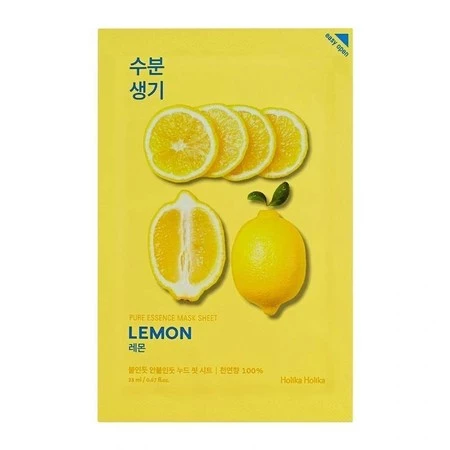 Pure Essence Mask Sheet Lemon rozjaśniająca maseczka z ekstraktem z cytryny 20ml