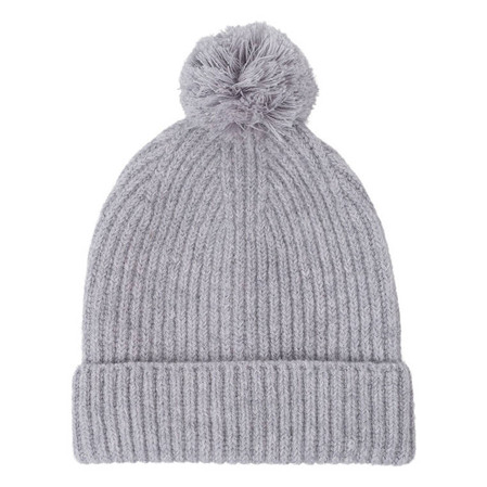 Lodger Czapeczka z wełny merino 100% szara Drizzle 6-12 m
