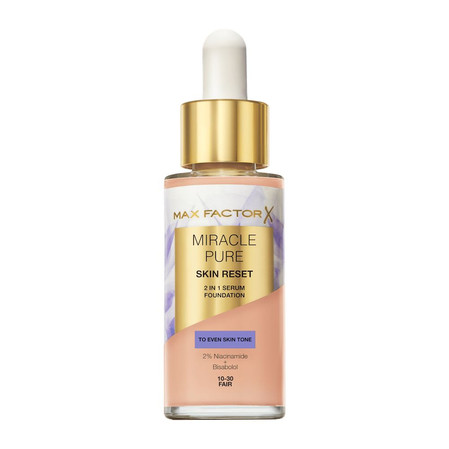 Miracle Pure 2w1 Skin Reset pielęgnujący podkład z serum o wegańskiej formule 10-30 Fair 30ml