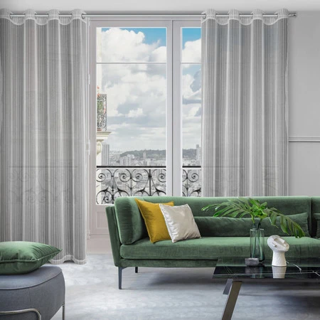 FIRANA GOTOWA NOELIA 140 X 250 CM SREBRNY