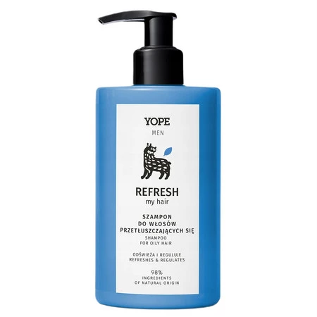 Yope Men - Refresh My Hair Szampon do włosów przetłuszcających się 300ml