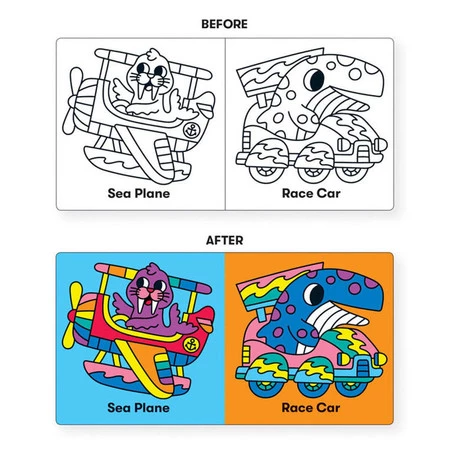 Mudpuppy Magiczna książeczka do kąpieli Podwodni kierowcy