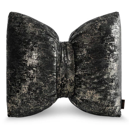 Welwetowa poduszka SI/CHP/KOKARDA1 45X55 czarna