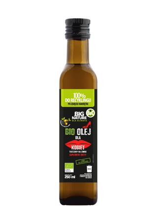 Big Nature Olej DLA KOBIET bio tłoczony na zimno 250 ml