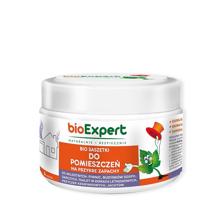 bioExpert, BIO Saszetki na brzydkie zapachy do pomieszczeń, 4 szt.