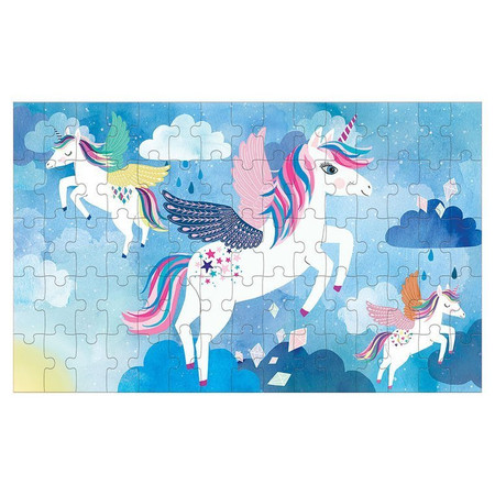 Mudpuppy Puzzle soczewkowe z ruchomym obrazkiem 3D Magiczne jednorożce 75 elementów 5+