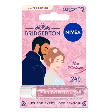 Bridgerton Edition Daphne&amp;Simon pielęgnująca pomadka do ust Rose Meringue 4.8g