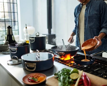 JJ-Wok 32cm ze składanymi uchwytami Space