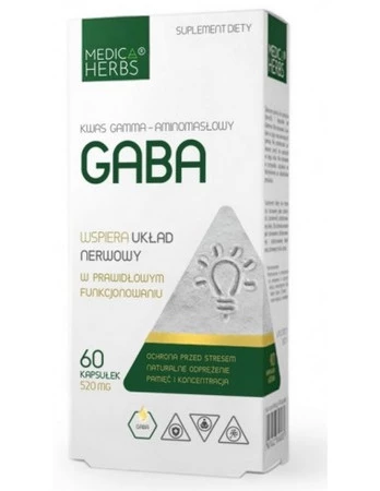 MEDICA HERBS Gaba 520mg, 60 kaps.