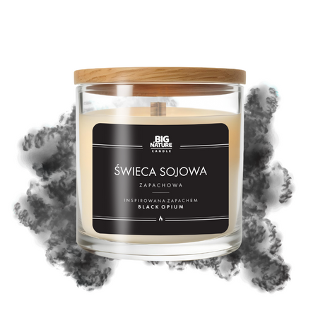 Big Nature Świeca Sojowa BLACK OPIUM 215 g