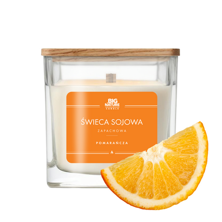 Świeca sojowa o zapachu POMARAŃCZA 450g
