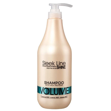 Sleek Line Repair Volume Shampoo szampon do włosów z jedwabiem zwiększający objętość 1000ml