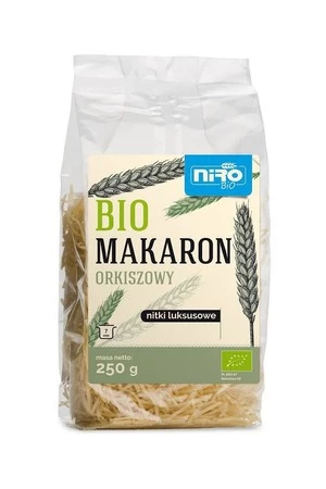 MAKARON (ORKISZOWY) NITKI LUKSUSOWE BIO 250 g - NIRO