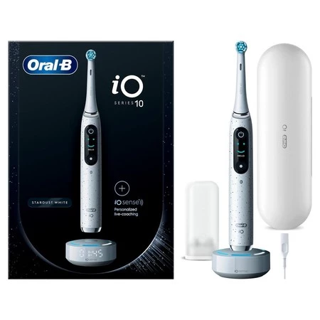 ORAL-B BRAUN SZCZOTECZKA ELEKTRYCZNA iO SERIES 10 WHITE IOM10.1A3.1AD (7 programów, 1 końcówka, 1 etui-ładujące, inteligentna ładowarka)