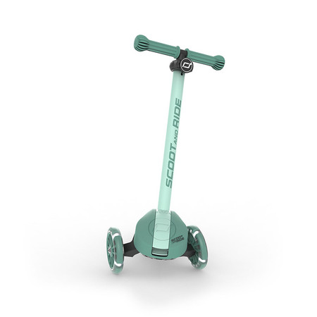 SCOOTANDRIDE Highwaykick 3S Hulajnoga z systemem sterowania 2w1 i kółkami LED składana 3+ Forest