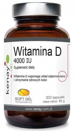 Kenay Witamina D3 4000 IU (300 kaps.)