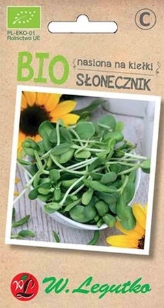 Legutko − Słonecznik, nasiona na kiełki BIO − 10 g