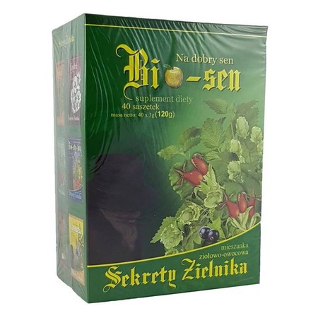  Asz Sekrety Zielnika Bio-Sen 40X3G Sen, Nerwy