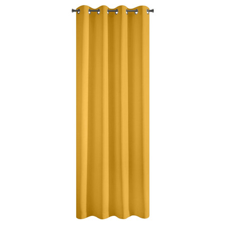 ZASŁONA GOTOWA RITA 140 X 250 CM MUSZTARDOWY