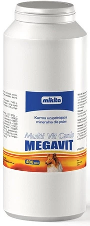 MIKITA MEGAVIT Multi Vit Canis Witaminy dla psów 400tabl.