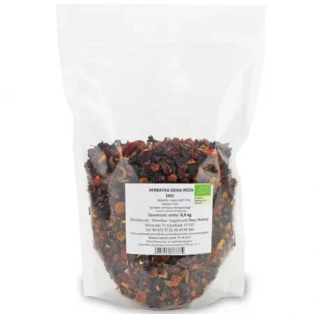 DARY NATURY HERBATKA DZIKA RÓŻA Z HIBISKUSEM BIO 500 g (HORECA)