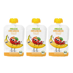 Zestaw: 3x Mus banan, jabłko, malina 100g EKO