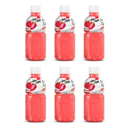 Zestaw 6x Jumi Jumi Napój truskawka z nata de coco 320 ml