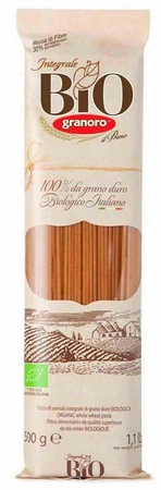 Granoro − Makaron spaghetti pełnoziarnisty BIO − 500 g