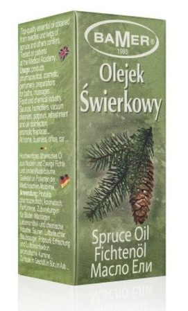 BAMER naturalny olejek eteryczny świerkowy 7 ml