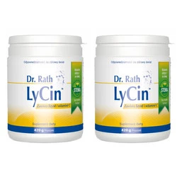 Zestaw 2x Dr Rath Lycin™ Lizyna + Witamina C w proszku 420g smak pomarańcza