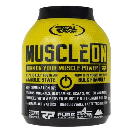 REAL PHARM MUSCLE ON Gainer 2270g smak czekolada - orzech