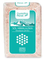 SÓL HIMALAJSKA RÓŻOWA DROBNO MIELONA 600 g - CRYSTALLINE PLANET