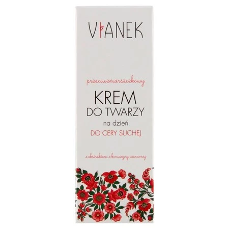 Vianek, Przeciwzmarszczkowy krem do twarzy na dzień do cery suchej, 50 ml