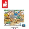 Janod Puzzle w walizce Plac budowy 36 elementów 4+ Made in France