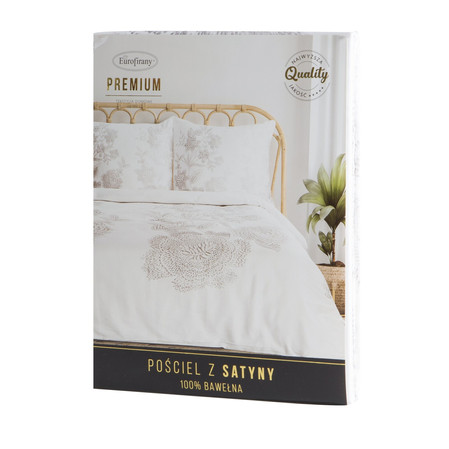 Komplet Pościeli Satynowej Premium27 140 x 200 cm, Biały