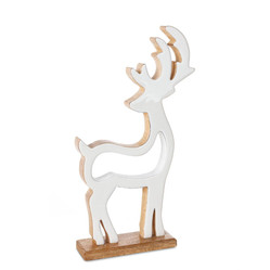 FIGURKA ŚWIATECZNA D136B 18 X 5 X 31 CM BIAŁY