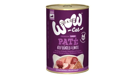 WOW CAT Senior Geflugel Ente - drób z kaczką dla kota seniora (400g)