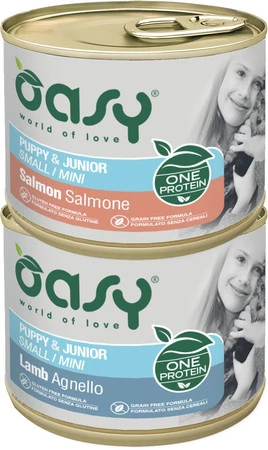 OASY Dog OAP Puppy Junior Small / Mini Salmon Łosoś 200g