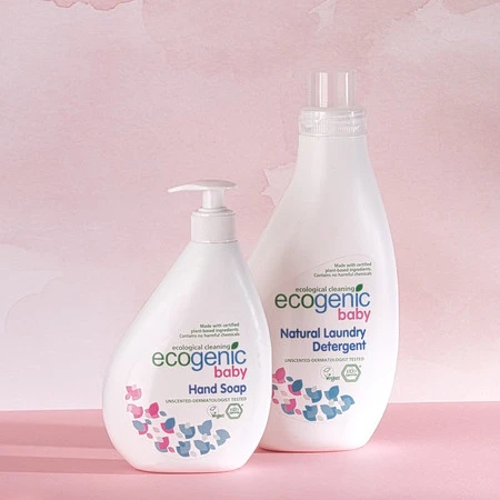 Ecogenic Baby, Hipoalergiczny płyn do prania ubranek dziecięcych, bezzapachowy, 1000 ml